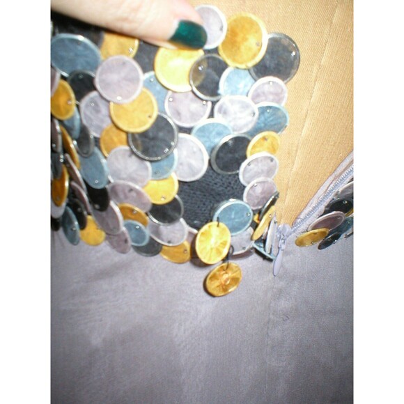 New Womens NWT $3100 40 2 4 USA Malandrino Catherine Long Silk Gray Gown Dress - Picture 6 of 12